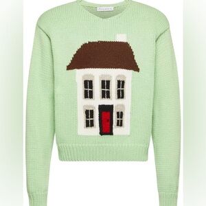 JW ANDERSON Light Green Knit Sweater